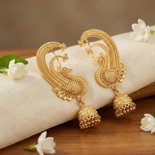 Image of JFL - Jewellery for Less Gold Plated Copper Earrings For Women