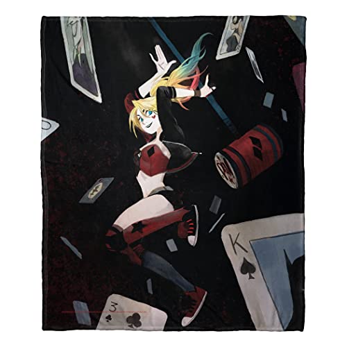 Northwest DC - Batman Silk Touch Throw Blanket, 50" x 60", Fallen Cards