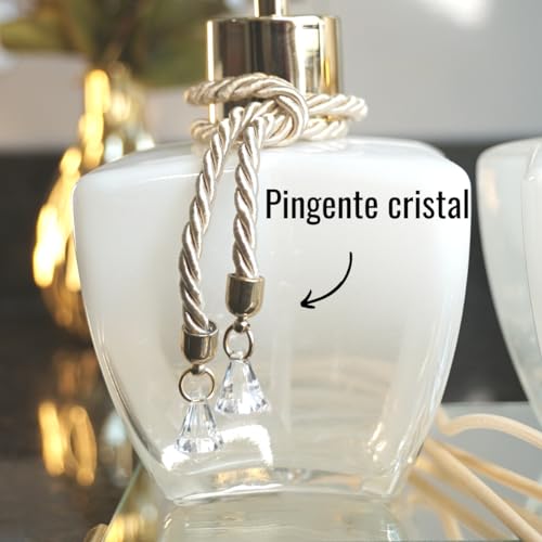 Kit Para Lavabo Jogo Banheiro Difusor Porta Sabonete Líquido e Escovas Bandeja Decoração + Organizad