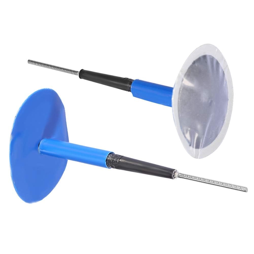 Kit di Riparazione Pneumatici Tubeless Universale da 24 Pezzi, Toppe con Tappi a Fungo Per Auto, Moto E Veicoli Elettrici, Gomma Per Riparazioni di Forature di Lunga Durata(60 * 9mm)