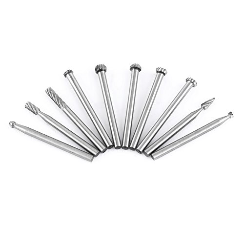 Set de 20 fresas de acero rápido 1/8 pulg para carpintería miniatura 2