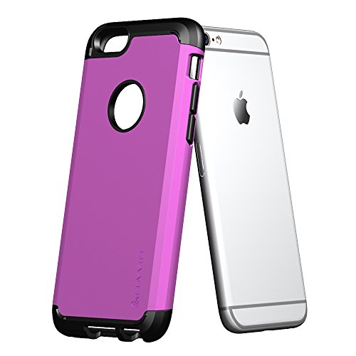 Luvvitt Iphone 6S Plus Case, [Ultra Armor] Shock Absorbing Case Best Heavy Duty Dual Layer Tough Cover For Apple Iphone 6/6S Plus - Black/Purple #TOP3