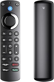 Remote control for Most Amazon Smart voice function TVs with Prime Video/Netflix/Disney+/Hulu 4 Shortcut Buttons
