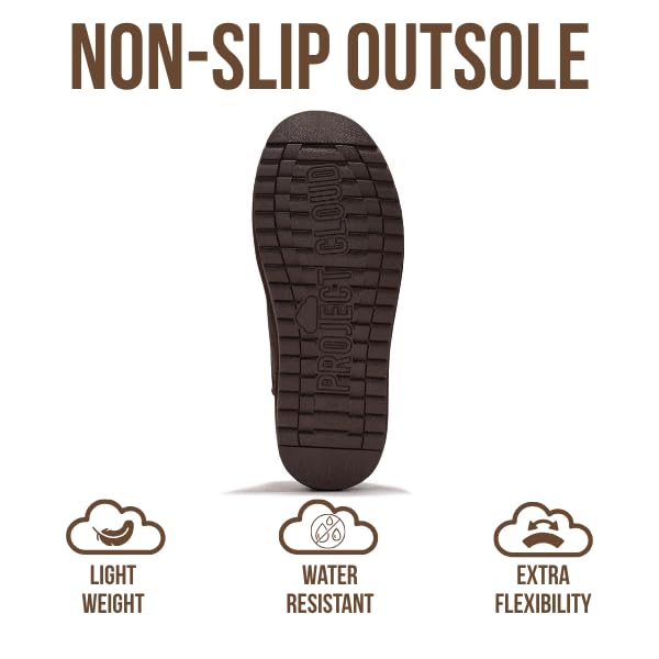 Project Cloud 100% Genuine Leather Ankle Boots for Women - Water Resistant with Memory Foam Insole Winter Boots for Women - Trending Shoes & Comfortable Women's Ankle Boots (Hippy)