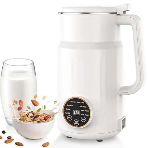 Nut Milk Maker Machine,10 in 1 Automatic Plant Based Milk Maker, 34oz Almond Milk Machine, 304...