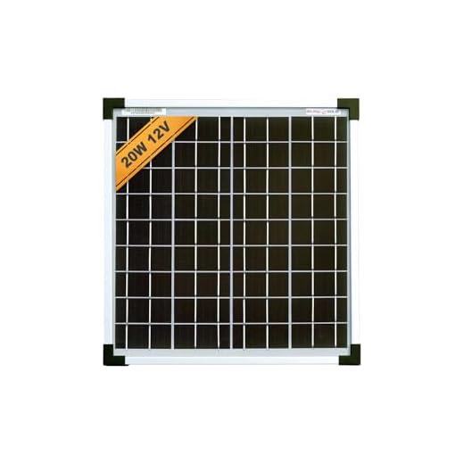 enjoy solar Mono 20W 12V Monokristallines Solarpanel Solarmodul Photovoltaikmodul ideal für Wohnmobil, Gartenhäuse, Boot