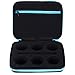 MAGICYOYO Professional Yoyo Storage Case, Yo-yo Case Carry Bag Protect Yo yo Accessories, 6 Yoyo Storage Compartments and Interior Zip Compartment (Black Blue)