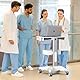 BEWISER Medizinischer Trolley mit Laptop-Palette und Mundscanner-Halterung, Zahnklinikwagen mit Rollen für Krankenhaus-Schönheitssalon