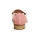 XYD Women Comfortable Low Heel Slip On Flats Closed Round Toe Daily Basic Commute Loafer Work Shoes Size 4 Pink