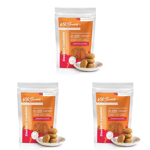Image of Kilobeaters Almond Berry Dessert Cookies 200G (Pack Of 3) | 7G Protein Per Serve | Ready To Eat Tea Time Snack | No Maida & 0% Added Sugar | Keto Friendly Almond Biscuit | Healthy Snacks For Adults