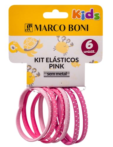 Marco Boni, Kit Elásticos Pink 6 Pecas, 8159, 6 unidades