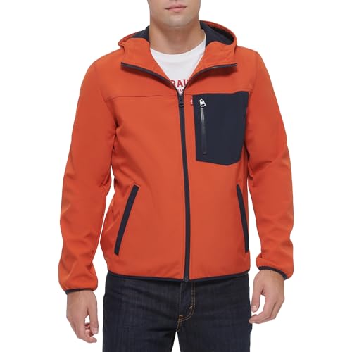 Levi's Men's Water-Resistant Soft Shell Active Hooded Jacket