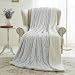 Tache 90x90 Faux Fur Snowy Owl White Soft Throw Blanket, Queen