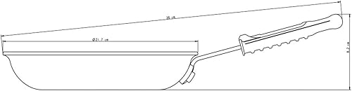 Miniatura 4 de Tramontina Sartén profesional antiadherente con mango de silicona extraíble para placas eléctricas, de gas y de cerámica, utensilios de cocina de