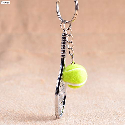 Image of COSTOYFUN Mini Cute Soccer Keychain Bowling Tennis Baseball Keychain for Men Women Boys Girls Gift