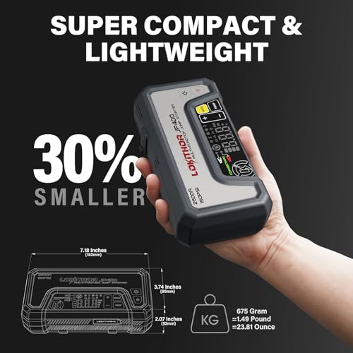 Image of LOKITHOR JP400 Jump Starter with Air Compressor for 8.5L Gas /6.5L Diesel
