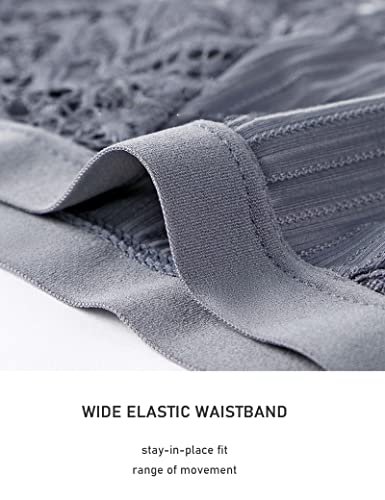 Kiench Teens Underwear Lace Big Girls' Hipster Panties Low Rise Seamless Bikini Briefs 6 Pack4