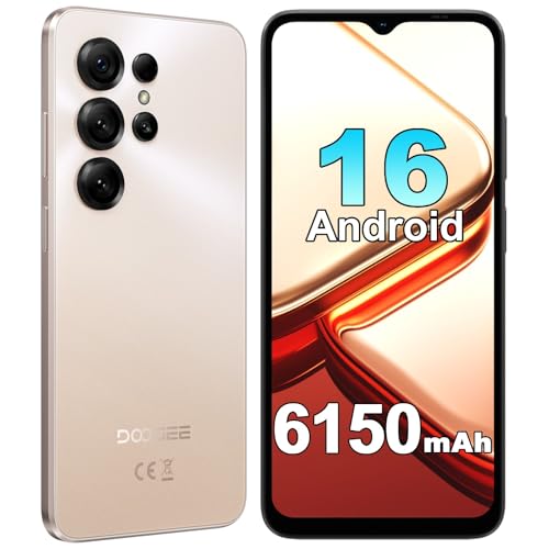 DOOGEE Note 56X Telefonos Moviles Libres Android 16, 6150mAh Batería, 6.56' HD+ 90Hz, 24GB+64GB/ 2TB Smartphone, Octa Core Teléfono Móvil, 4G Dual SIM, Face ID/OTG/GPS