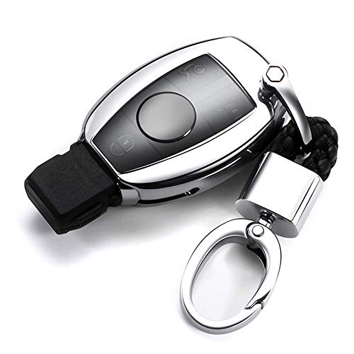 ベンツ スマート キー ケース キーカバー キーホルダー ベンツの車のリモートコントロールカバー 汚れ 傷防止 落ちにく オシャレ 高級 TPU シリコン ベンツ Cクラス/C200L/glc260/glk300/gla200 等に適用ベンツ スマ