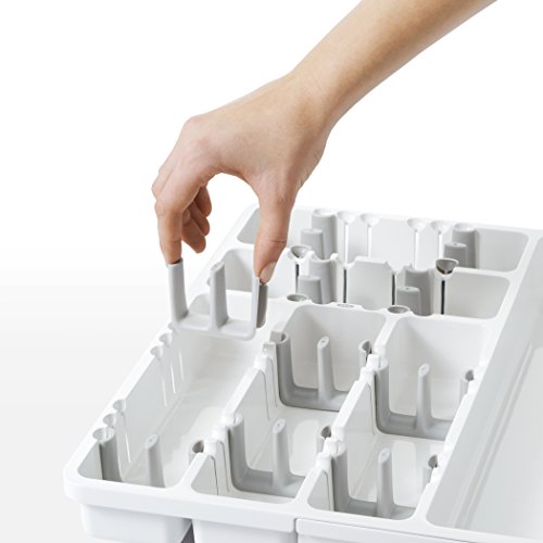 Organizador de Gaveta Extensível Plástico OXO Branco 40Cm Plástico