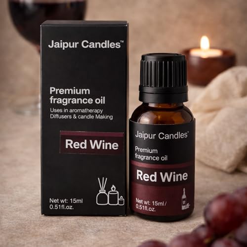Image of Fragrance Oil | 15 ml | Aroma Oil for Home Fragrance | Best for Aromatherapy | Use in Diffusers, Candles, Air Fresheners (15ML, Red Wine)