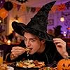 MAIKAOZA Adult Witch Hat – Premium Velvet Witches Hat for Costume Party, Halloween Decor, and Wicked Fancy Dress – One Size Fits Most, Classic Pointed Design #4