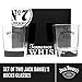 Jack Daniels Whiskey Glasses - Gift Set of 2 Licensed Old No 7 Glass Whiskey Tumbler 330 ml - 11oz Premium Whisky Glass Set - Birthday Presents, Gifts for Him, Boyfriend, Mens Gifts, Fathers Day