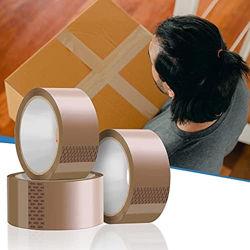 Packing Tape/Parcel Tape - Low Noise 6 Pack Rolls of Heavy Duty Brown Tape 48mm x 66m for Parcels, iSOUL Packaging and Boxes, Strong, Secure and Sticky Seal | Brown Parcel Tape