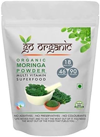 Go Organic Moringa Leaf Powder for Good Health (400 Grm)