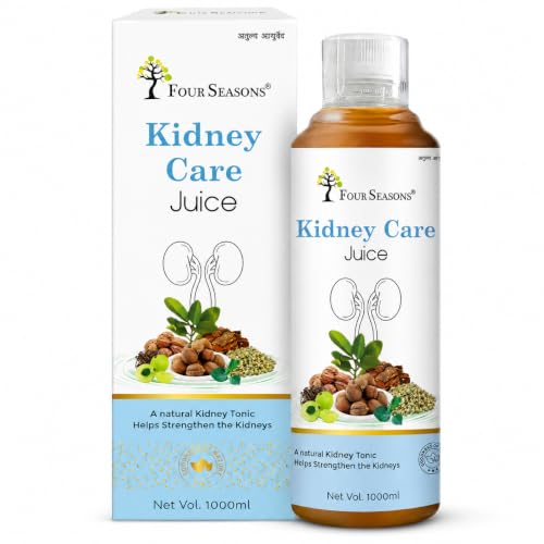 Image of Four Seasons Pure Ayurvedic Kidney Care & Detox Juice with Varun & Punarnava - Natural Urinary Tract Support & Kidney Stone Care Tonic - 100% Herbal & Sugar-Free (1L) PK 1