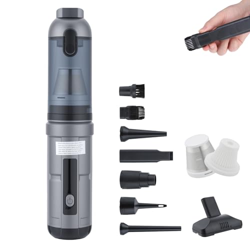 Image of OTraki Handheld Vacuum Cordless, Compact Home and Car Vacuum with Crevice Tool,Rotating Nozzle and Charging Station, Large Dust Bowl