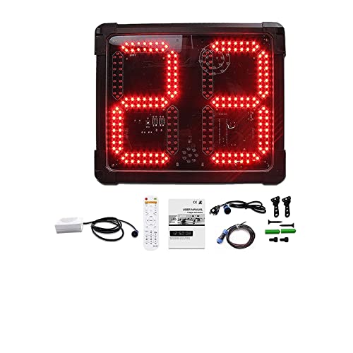 Marcador electrónico digital para baloncesto rojo aluminio miniatura 1