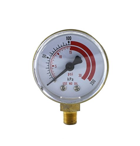 Low Pressure Gauge for Acetylene Regulator 0-30 psi - 2 inches for LDB Regulators