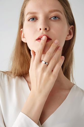 Love Friendship Ring - 18K Gold and Silver Rose Plated Stainless Steel Promise Ring with Cubic Zirconia, Ideal Wedding Band and Birthday Jewelry Gift for Women3