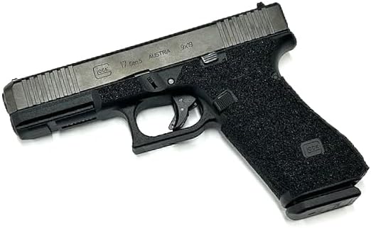 Handleitgrips Gun Grip Tape Compatible with Glock 17/ Glock 22/ Glock 34/ Glock 35/ Glock 47 Gen 5/Gen 5 MOS - Premium Sandpaper Pistol Grip Tape, Gun Skins, Veteran Owned, Made in USA