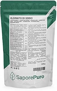 Saporepuro Alginian sodu 100 g - Kuchnia molekularna i gastronomia - Cocktail bar - zagęszczacz i środek żelujący - wysoka jakość