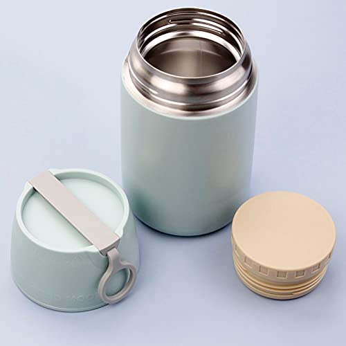 draagbare thermosbeker uitstekende capaciteit draagbare gestoofde kopjes staal smolder voedsel soep thermos thermische… - Image 3