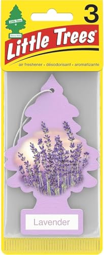 Little Trees Hanging Car and Home Air Freshener, Lavender Scent, 3 Pack