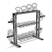 Marcy Combo Weights Storage Rack for Dumbbells, Kettlebells, and Weight Plates DBR-0117