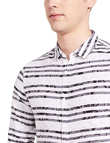 Image of Spykar Men's Striped Slim Fit Shirt