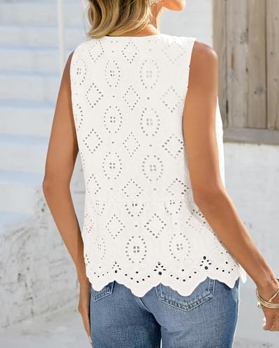 Women's Summer Eyelet Tops  - image 3