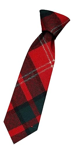 Cravate en laine Nisbet Tartan pour garçon tissée en Écosse pour un style élégant