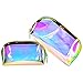 KBNIAN Kulturbeutel Transparent, 2 Stück Flugzeug TPU Kosmetiktasche Laser Wasserdicht Durchsichtige Kulturtasche, Laser Glitzer Bleistift Tasche Tragbar Reisen Waschbeutel Unisex（groß + klein）