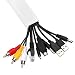 Canal de cables, 15.7” X 10 Canales Portacables AGPtEK para Ocultar y...