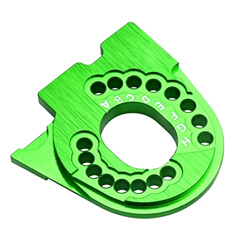 Image of Hobbypark Aluminum Motor Plate for Traxxas TRX4 TRX6 Motor Mounts (Green)