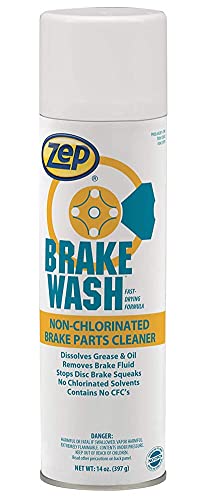 Zep Non-Chlorinated Brake Wash 14 oz Aerosol 1049719 (Case of 12) Autoshop Formula, Dissolves Grease, Oil, Brake-Fluid, and Other Contaminants