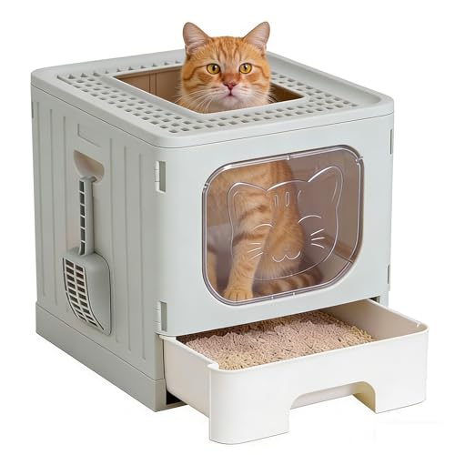 Arenero Para Gatos Grande Con Cajón Y Tapa miniatura 1