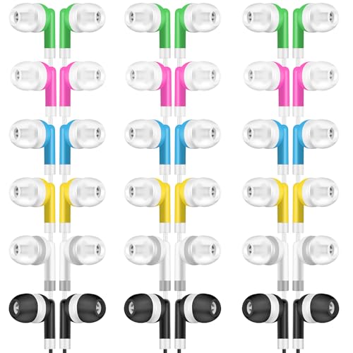 YFSFQS Bulk Kids Earbuds for Classroom Student 200 Pack...
