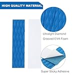Fiozinx 4Piece Surfboard Traction Pads Surfing Front Deck Surf Traction Anti Slip Pad EVA for Surfboard Longboard Shortboard Funboard Fish Skimboard and Kayak - Image 3