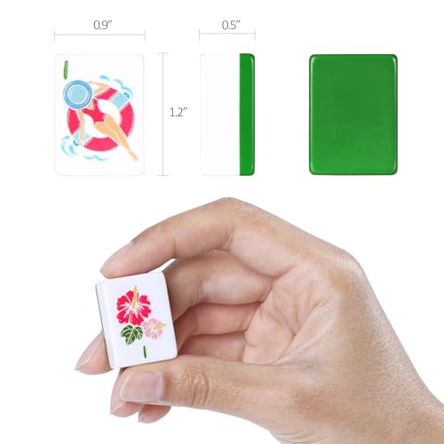 Set de Mahjong Americano con 160 Fichas y Accesorios miniatura 2